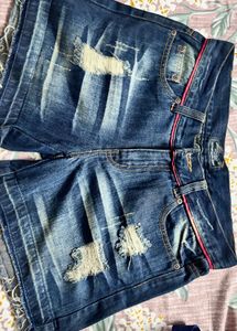 Blue Denim Shorts