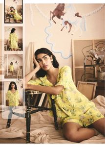 Cath Kidston Yellow Short Pyjama Set
