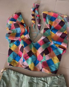 Sequence Party wear shirt and blouse In A Set