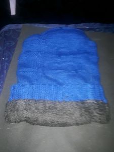blue colour woolen binny  cap