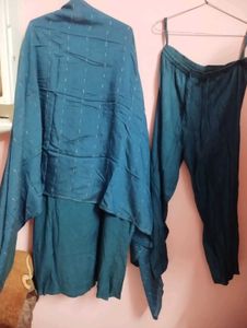 Teal Kurta Set with Dupatta