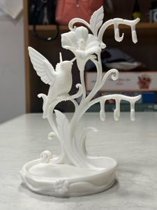 Elegant Hummingbird Jewelry Holder