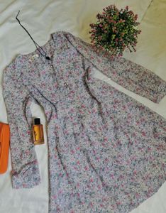 Charming Floral Print Dress