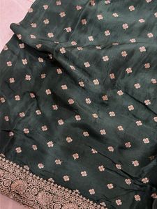 Elegant Green Banarasi Saree