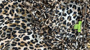 Stylish Leopard Print Fringed Top