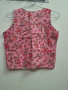 Floral Print Button-Down Top (Quantity 2)
