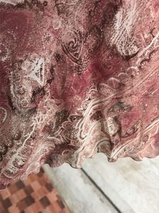 Boho Paisley Print Flowy Midi Skirt