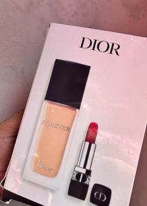 Dior forever foundation and lipstick set
