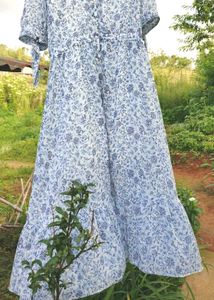 Bohemian Floral Print Maxi Dress