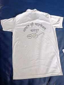 Premium Quality White Lycra T-Shirt | Radha Krishn