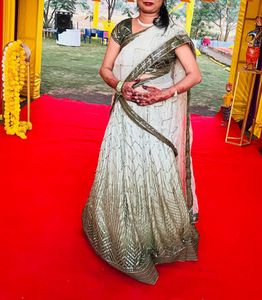 Designer Lengha And Saree 2 In One 😍❤️