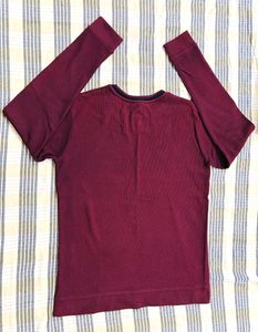 👕Maroon T-Shirt(M) - Hand Crafted Garment