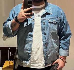 Men's Classic Denim Jacket 5xl size