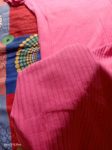 Vibrant Pink Ribbed Bodycon Dress