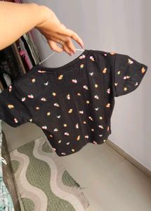Floral Print Crop Top