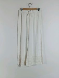 White Plain Palazzo Pant (Women)