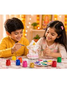 DIY Ganesha Idol with Paints