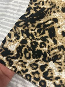 Leopard Print Midi Skirt