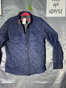 ZARA Men's Navy Quilted Jacket