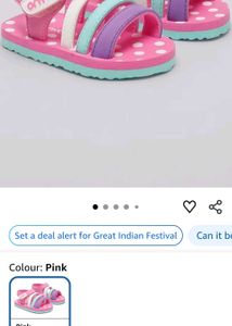 Cute Pink Polka Dot Sandals
