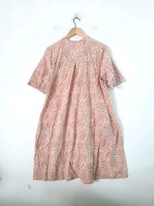 Cream Embroidered Kurti (Women's)