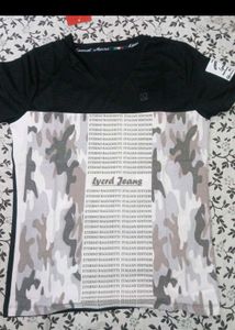 Men's Black V-Neck T-Shirt