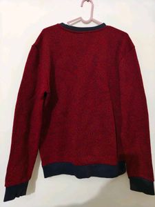 imported Burgundy &amp; Navy Pullover