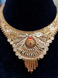 2 gram gold plated  Exquisite  Necklace a