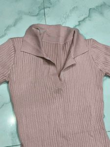 A Beautiful Light-Pink Knee Length dress