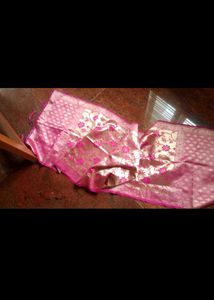 Beautiful Pink Banarasi Saree