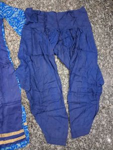 Blue Kurta Set with Dupatta