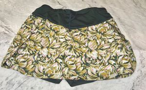 Floral Print Skort with Drawstring Waist