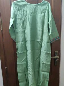 Mint Green Embroidered Kurti