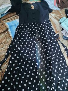 Chic Polka Dot Midi Dress