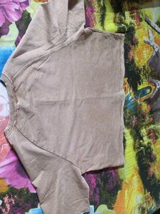 Brown T-Shirt with Floral Print