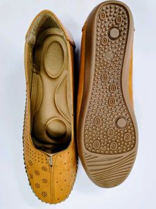 Women Ballerina Shoes (Tan) - Size 7
