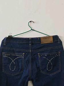 Classic Dark Wash Denim Jeans
