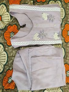 floral co-ord set in levender colour