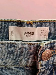 MANGO Denim Women's Printed Bootcut Jeans