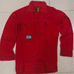 Red Denim Jacket