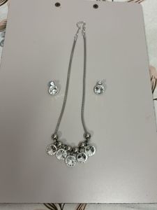 Elegant Crystal Necklace & Earring Set