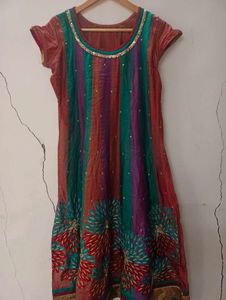 partywear xl size kurti alongwith pant