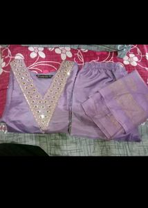 Elegant Purple Kurta Set with Dupatta