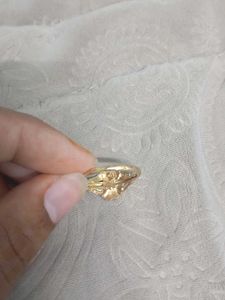 22k gold ring and 925 pure silver chain