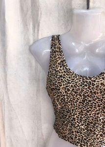 Leopard Print Crop Top