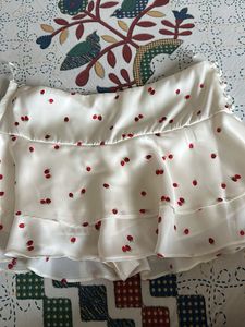 ZARA Cute Strawberry Print Mini Skirt
