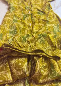 Kurta palazzo set- olive green
