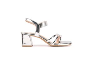 Gold Block Heel Sandals