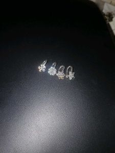 Sparkling Floral Stud Earrings