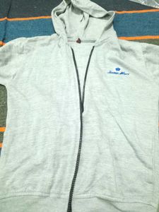 Gray Zip-Up Hoodie